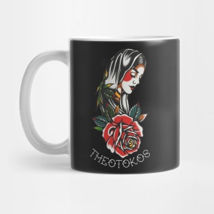 Theotokos American Traditional Tattoo Flash Virgin Mary Mug